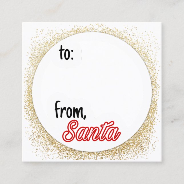 From Santa Christmas Gifts Tags (Front)