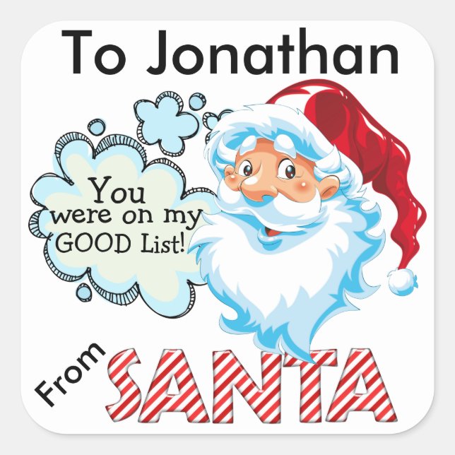 From SANTA Christmas Sticker - SRF (Front)