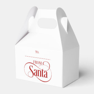 From Santa Claus Christmas Holiday Favor Box