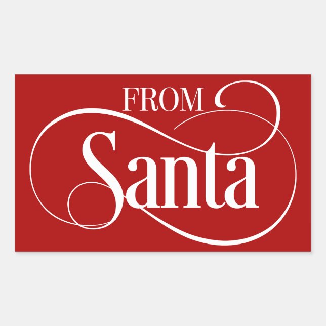 From Santa Claus Christmas Holiday Stickers (Front)