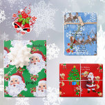 From Santa Claus Personalize Kids Names Christmas Wrapping Paper Sheet<br><div class="desc">From Santa Claus Personalize Kids Names or Same Name Christmas Wrapping Paper Sheets</div>