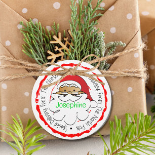 From Santa Cute Cartoon Special Delivery Christmas Favour Tags