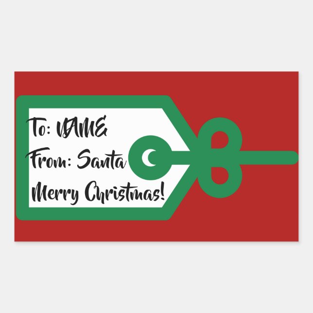 From Santa Gift Tag (Front)