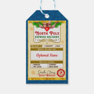 From Santa North Pole Express Naughty or Nice Gift Tags