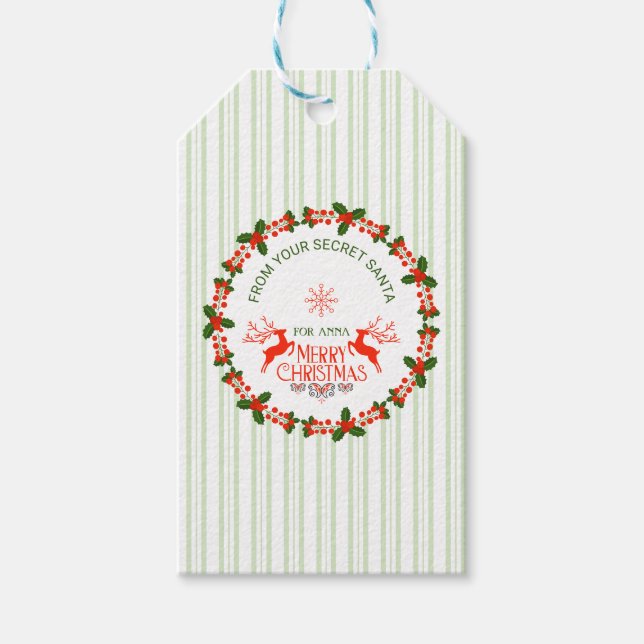 from santa stickers gift tags (Front)