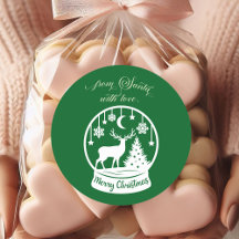 From Santa With Love Snow Globe Deer