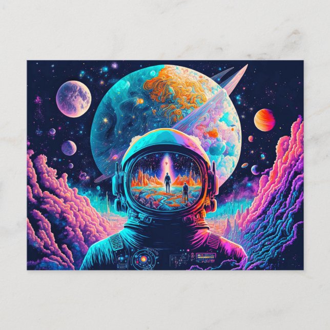 From Space & Beyond Illustration Postcard (Front)