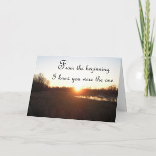 From The Beginning - Anniversary Card for Husband