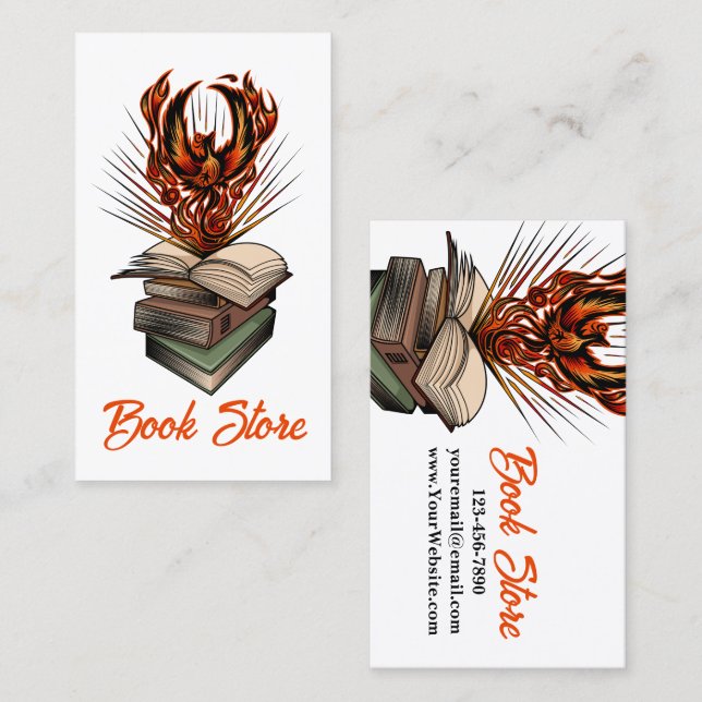 From The Books Book Store Business Card (Front/Back)