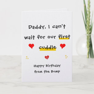 From The Bump Birthday Card - Daddy To Be Birthday