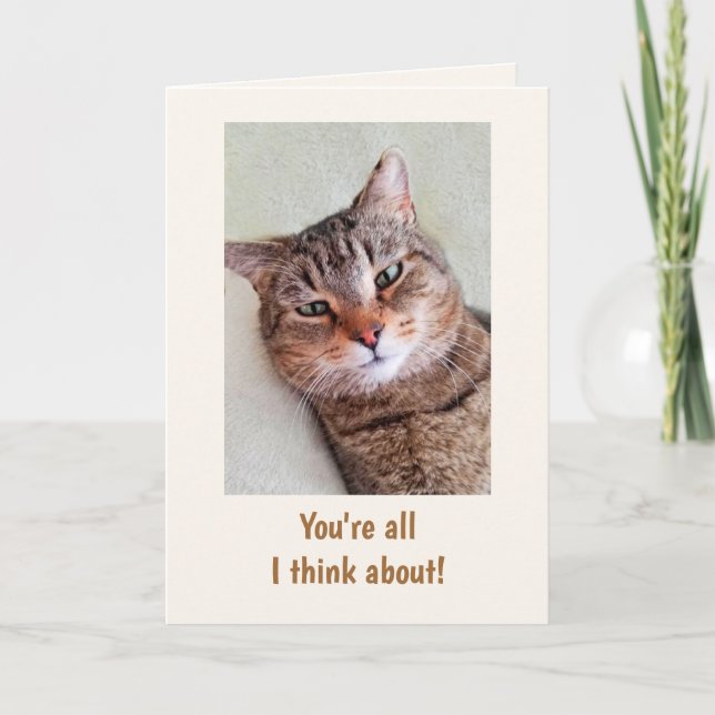 "From The Cat" Birthday Card (Front)