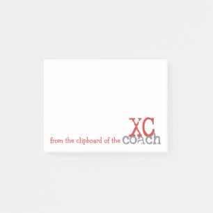 From the Clipboard XC Coach Cross Country Running Post-it Notes