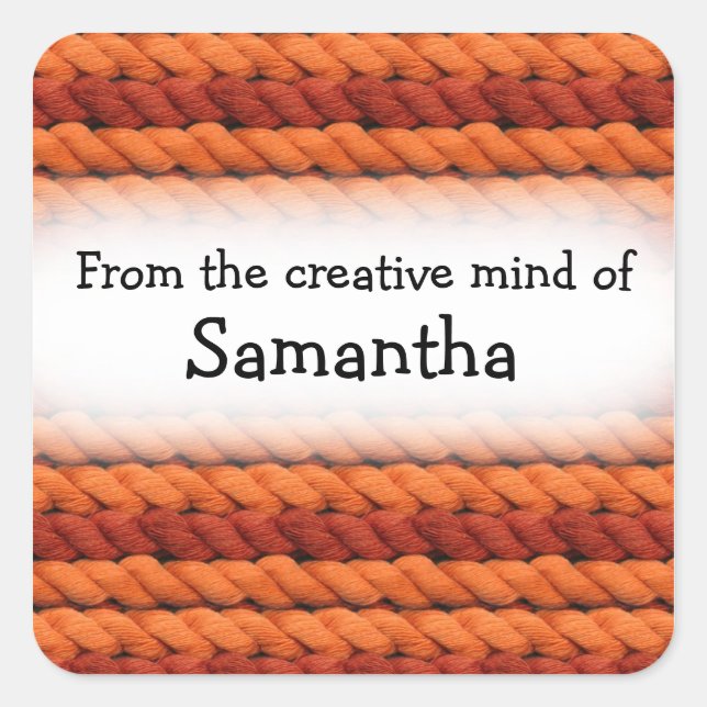 From the creative mind of yarn custom stickers (Front)