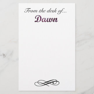 From the desk of Dawn Stationery