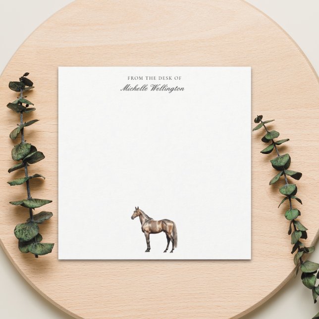 From The Desk Of | Elegant Horse Equestrian Name Card (Creator Uploaded)