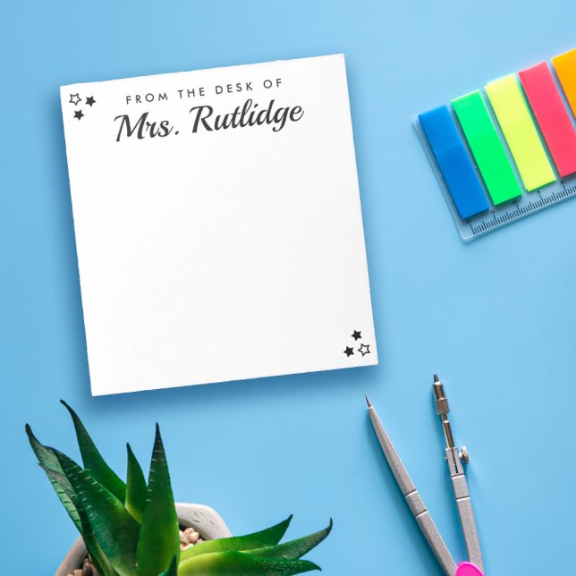 From the Desk of - Little Black Stars Notepad (Creator Uploaded)