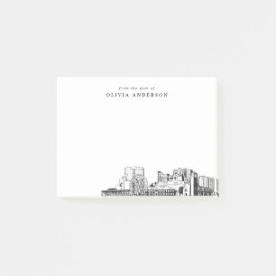 From the Desk of Myrtle Beach Skyline Personalized Post-it Notes