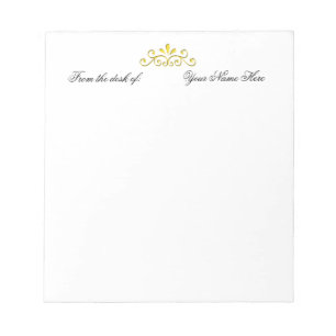 FROM THE DESK OF NOTEPAD