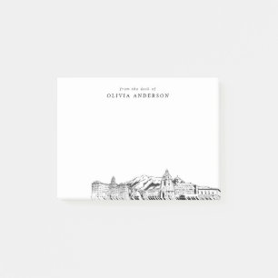 From the Desk of Pasadena Skyline Personalized Post-it Notes