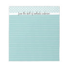 From the Desk Of Personalized Lined Notepad, Blue
