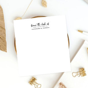 From The Desk Of Personalized Simple Script Name Post-it Notes