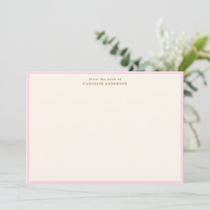 From the Desk Of Pink Cream Personalized Name Gift Card