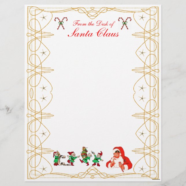 From the Desk of Santa Claus Letterhead (Front)