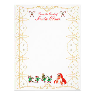 santa headed paper template