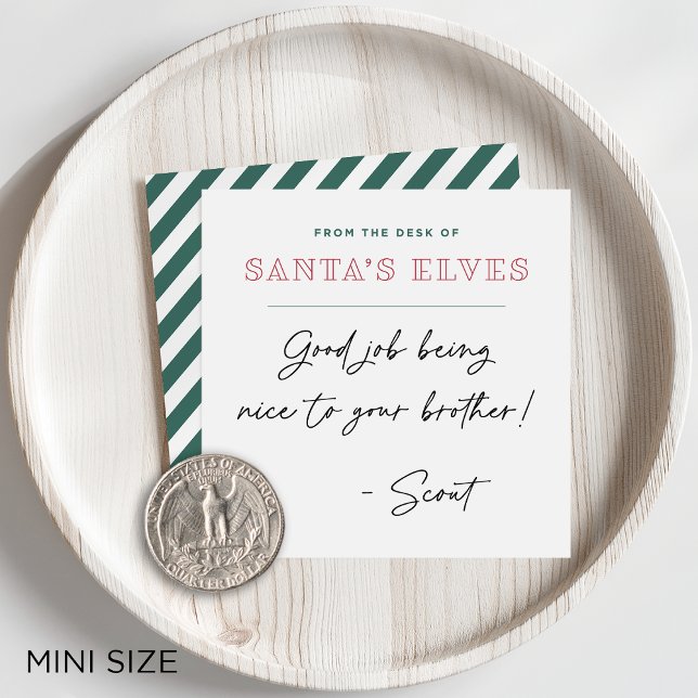 From the Desk of Santa's Elves Mini Christmas Card (Creator Uploaded)