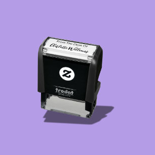 From The Desk Of Script Cursive Name Template Self-inking Stamp