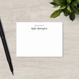 From The Desk Of Teacher Typewriter Script Name Post-it Notes