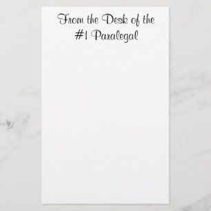 From the Desk of the #1 Paralegal Notepad Stationery