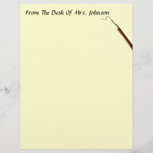 From The Desk Of ?? With Pencil Stationery