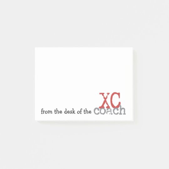 From the Desk XC Coach Cross Country Running Post-it Notes