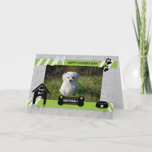 from the Dog Green Father's Day Horz Pet Photo Card