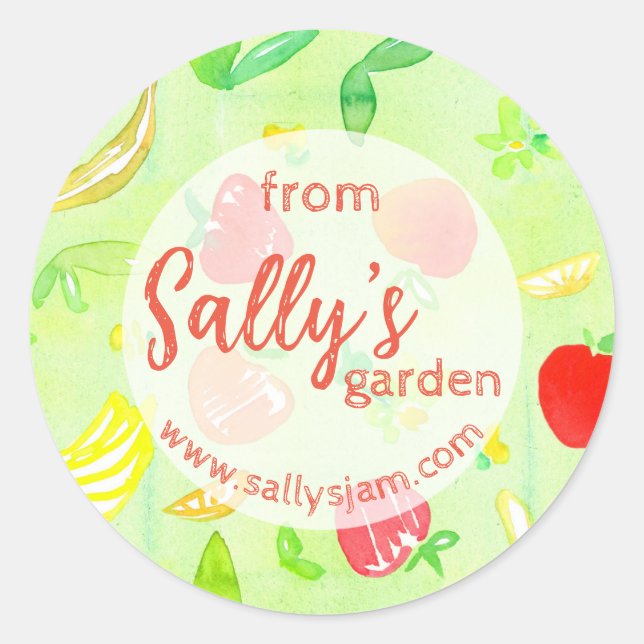 From The Garden Of Produce Product Label  (Front)