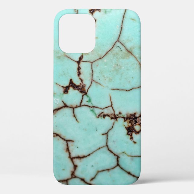 From the Gemstone Series - Turquoise Cracked Case- Case-Mate iPhone Case (Back)