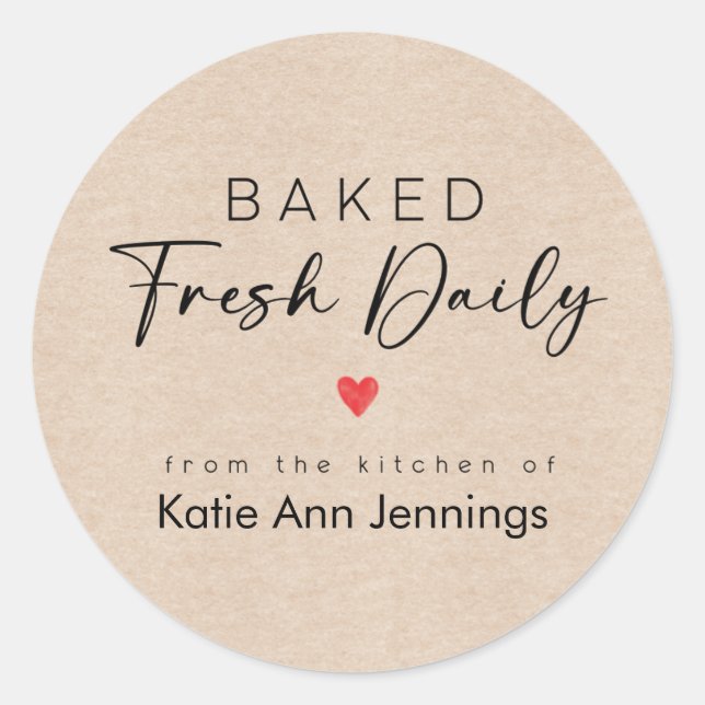 From the Kitchen of Bakery Product Labels (Front)
