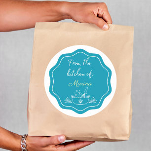 From The Kitchen Of / Blue Bakery and Pastry Classic Round Sticker