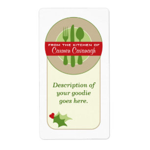 From the Kitchen Of Christmas labels