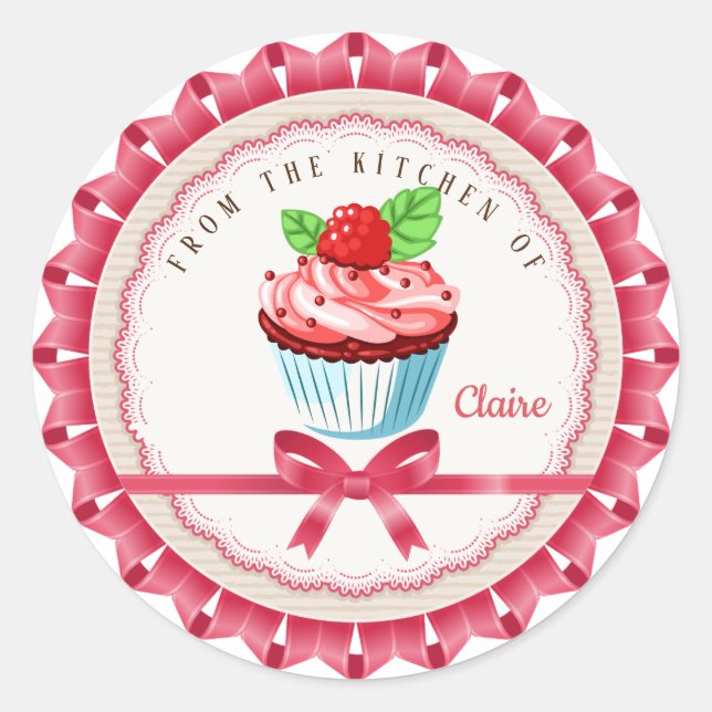 from the kitchen of classic round sticker (Front)