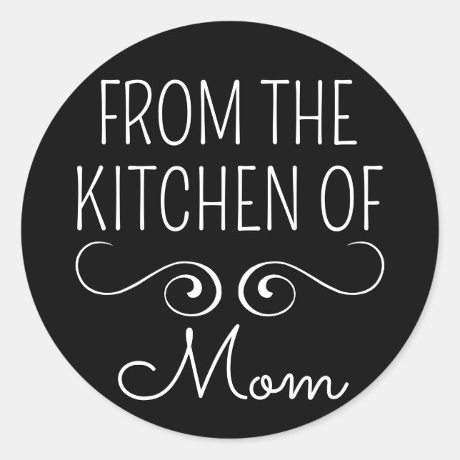 From The Kitchen Of Classic Round Sticker (Front)