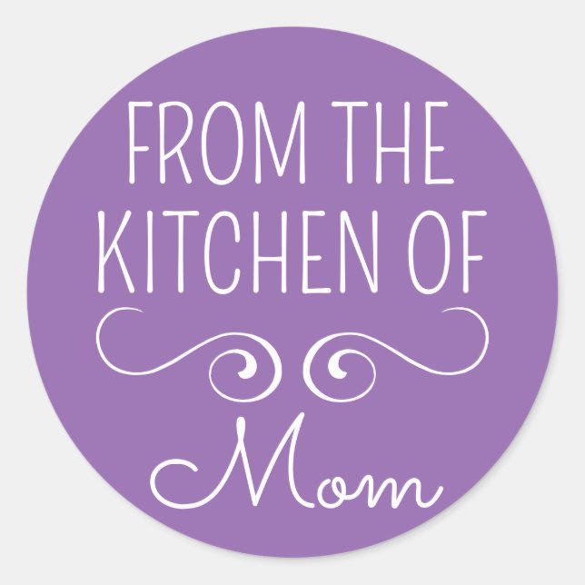 From The Kitchen Of Classic Round Sticker (Front)