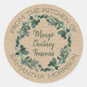From The Kitchen Of   Eucalyptus Goodies Label