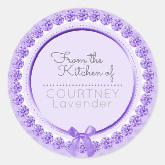 From the Kitchen Of Name Label Purple Grey
