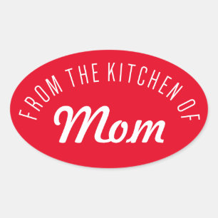 From The Kitchen Of Oval Sticker
