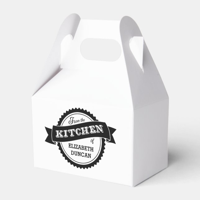 From The Kitchen Of Personalized Favour Box (Front Side)