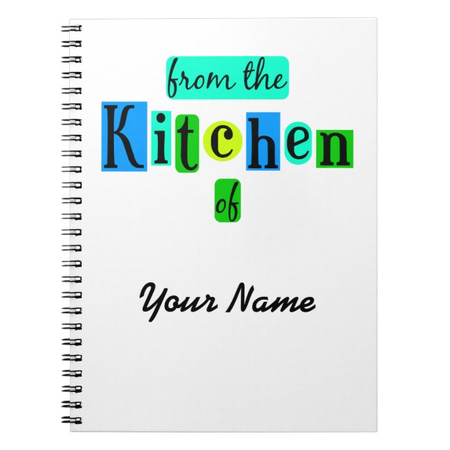 From the Kitchen of Retro Custom Notebook (Front)