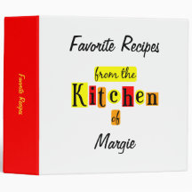 From the Kitchen of Retro Custom Recipe Binder