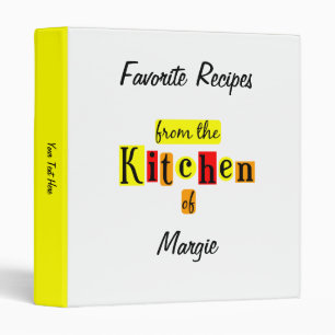 From the Kitchen of Retro Custom Recipe Binder
